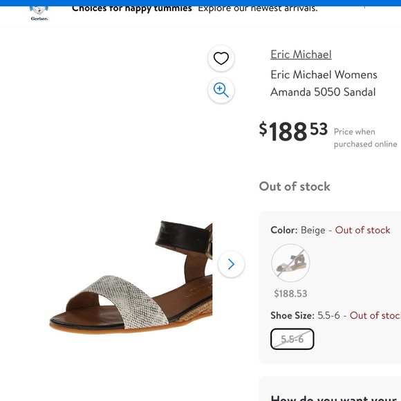 Leather Sandals 2-tone ERIC MICHAEL SZ 38, handmade in Spain - Picture 8 of 8